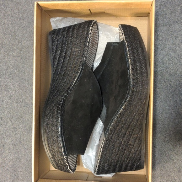 Toni Pons Lorena Wedge Sandals, Women's Size US 9.5-10 / EU 41, Black NEW - Picture 6 of 8